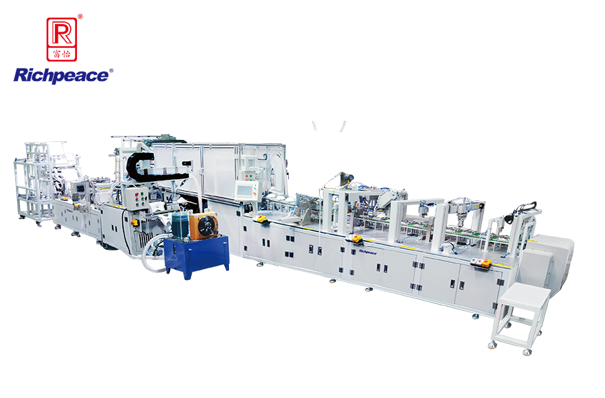 富怡全自动罩杯口罩生产线 (预成型 盘头带)